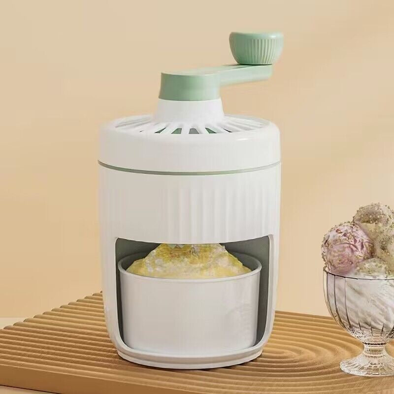 Hand-Cranked Ice Shaving Machine Small Household Ice Crusher Hand-Cranked Smoothie Machine Hail Ice Machine Kitchen Gadgets